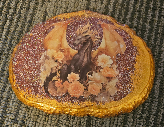 Set of 3 dragon coasters